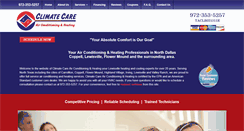 Desktop Screenshot of climatecareair.com